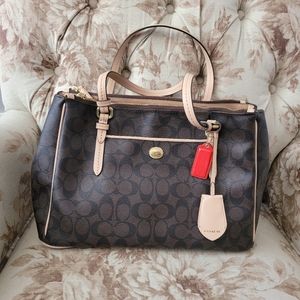 Coach Signature Peyton Double Zip Carryall - Brand New and Absolutely Gorgeous!